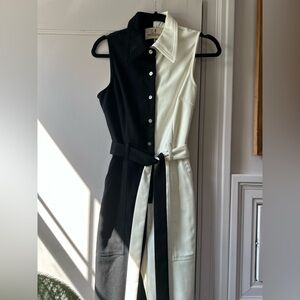 SOLD 🚨 Fashion Brand Company “The Director” Black and White Jumpsuit